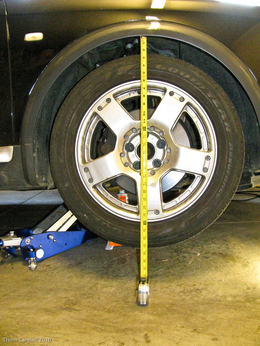 Current unloaded ride height w H&R